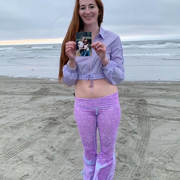 Lovers & Friends Lavender Crop zip-up Retro Windbreaker lightweight crop jacket - Picture 6 of 17